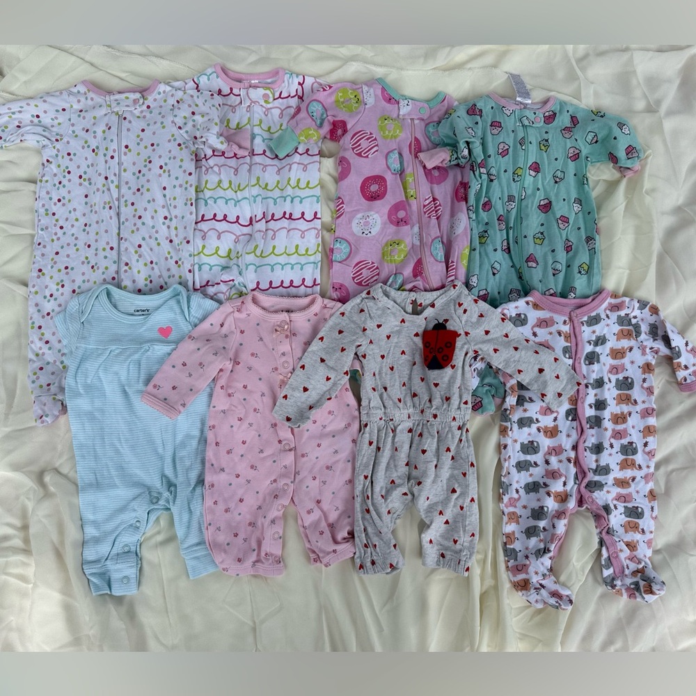 Baby Girls Pajama 8 Pieces LOT